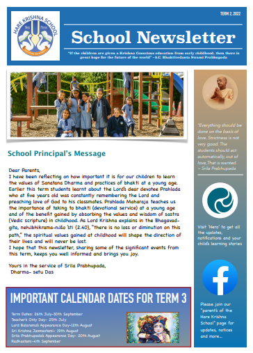 Newsletter Term 2 2022