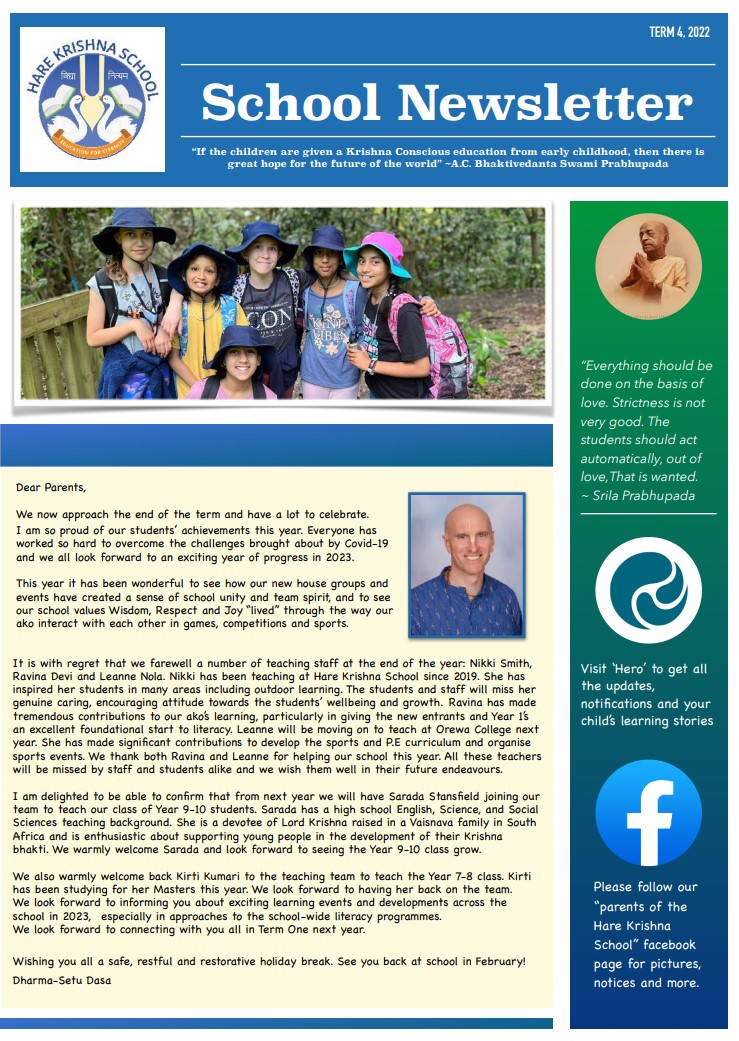 Latest Newsletter – Term 4 2022