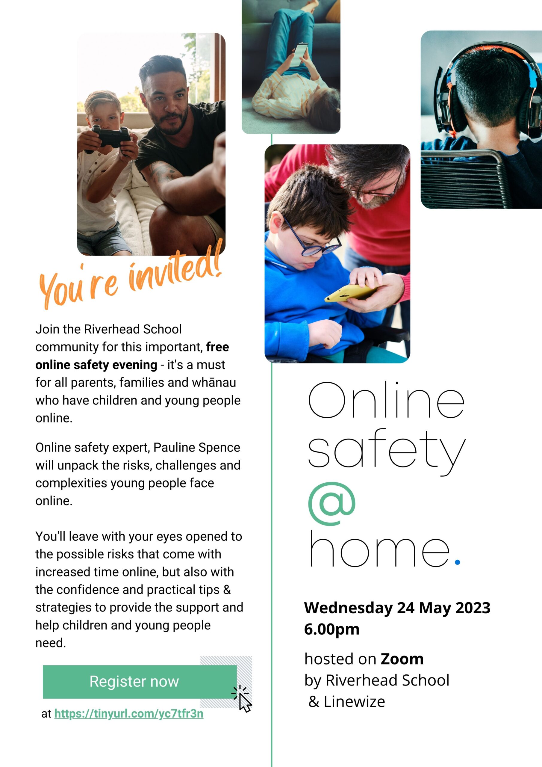 Invitation to an ‘Online Safety’ workshop evening